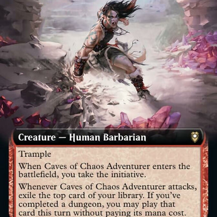 Caves of Chaos Adventurer (Extended Art) [Commander Legends: Battle for Baldur's Gate]