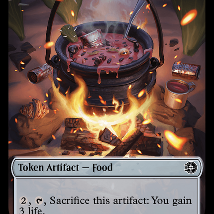 Mercenary // Food (0004) Double-Sided Token [Outlaws of Thunder Junction Tokens]