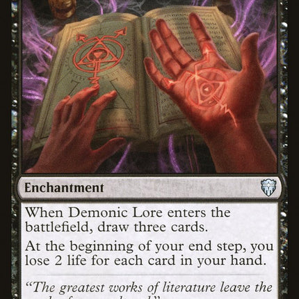 Demonic Lore [Commander Legends]