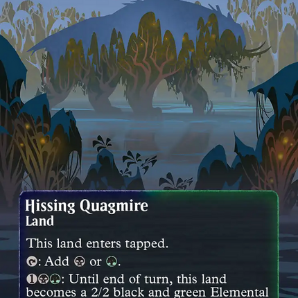 Hissing Quagmire (0154) (Borderless) (Galaxy Foil) [Edge of Eternities: Stellar Sights]