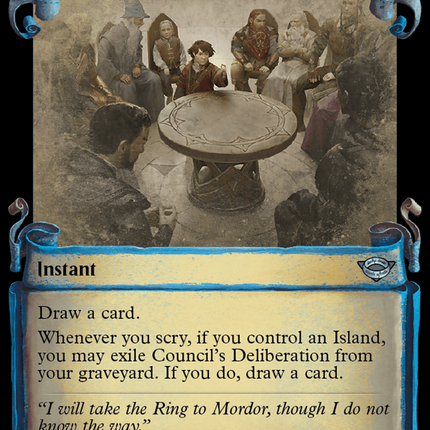 Council's Deliberation [The Lord of the Rings: Tales of Middle-Earth Showcase Scrolls]
