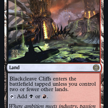 Blackcleave Cliffs [Phyrexia: All Will Be One Prerelease Promos]