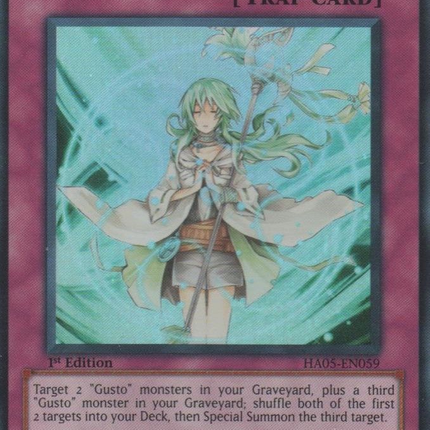 Blessings for Gusto [HA05-EN059] Super Rare