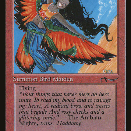 Bird Maiden (Dark Mana Cost) [Arabian Nights]