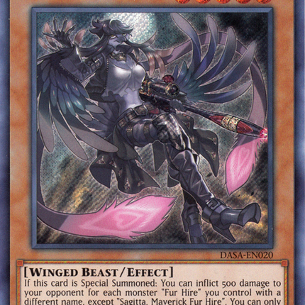 Sagitta, Maverick Fur Hire [DASA-EN020] Secret Rare