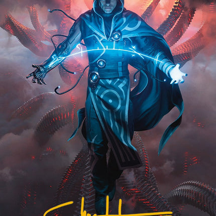 Jace, the Perfected Mind Art Card (Gold-Stamped Signature) [Phyrexia: All Will Be One Art Series]