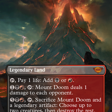 Mount Doom (Borderless Alternate Art) [The Lord of the Rings: Tales of Middle-Earth]
