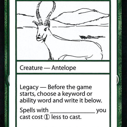 Inspirational Antelope [Mystery Booster Playtest Cards]