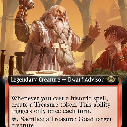 Gloin, Dwarf Emissary (Extended Art) [The Lord of the Rings: Tales of Middle-Earth]