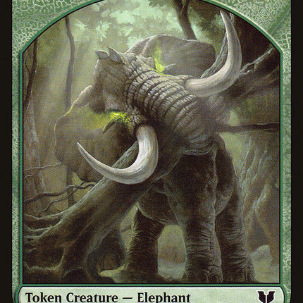 Zombie // Elephant Double-Sided Token [Commander 2015 Tokens]