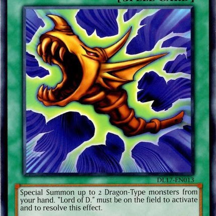 The Flute of Summoning Dragon (Blue) [DL17-EN013] Rare