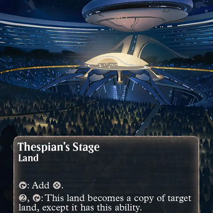 Thespian's Stage (0179) (Borderless) (Galaxy Foil) [Edge of Eternities: Stellar Sights]