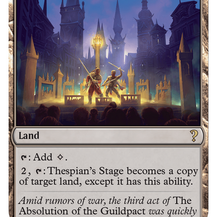 Thespian's Stage (White Border) [Mystery Booster 2]