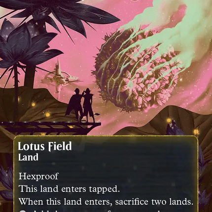 Lotus Field (0158) (Borderless) (Galaxy Foil) [Edge of Eternities: Stellar Sights]