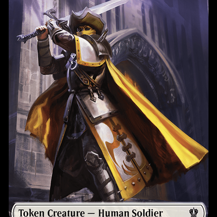 City's Blessing // Human Soldier Double-Sided Token [Murders at Karlov Manor Commander Tokens]
