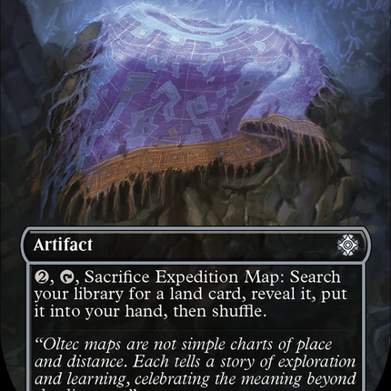 Expedition Map (Borderless) [The Lost Caverns of Ixalan Commander]