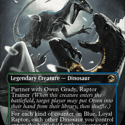Blue, Loyal Raptor (Borderless) [Jurassic World Collection]