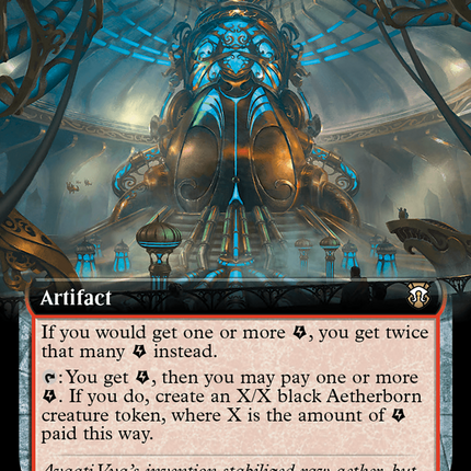 Aether Refinery (Extended Art) (Ripple Foil) [Modern Horizons 3 Commander]