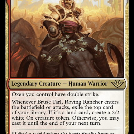 Bruse Tarl, Roving Rancher [Outlaws of Thunder Junction]