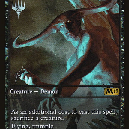 Demon of Catastrophes (Store Championship) (Full Art) [Core Set 2019 Promos]