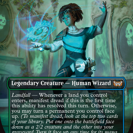 Zimone, Mystery Unraveler (Borderless) [Duskmourn: House of Horror Commander]