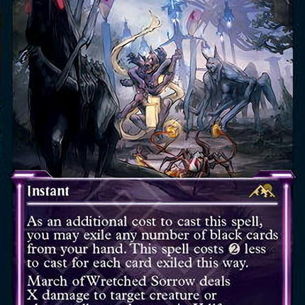 March of Wretched Sorrow (Showcase Soft Glow) [Kamigawa: Neon Dynasty]