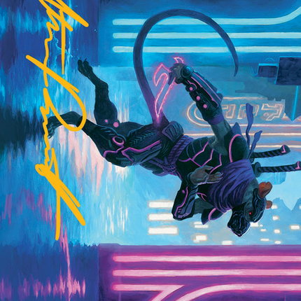 Nezumi Informant Art Card (Gold-Stamped Signature) [March of the Machine Art Series]