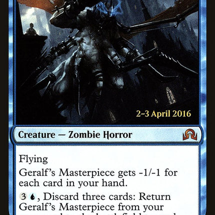 Geralf's Masterpiece [Shadows over Innistrad Prerelease Promos]