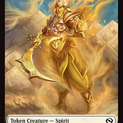 Spirit (0006) // Spirit (0007) Double-Sided Token [Tarkir: Dragonstorm Tokens]