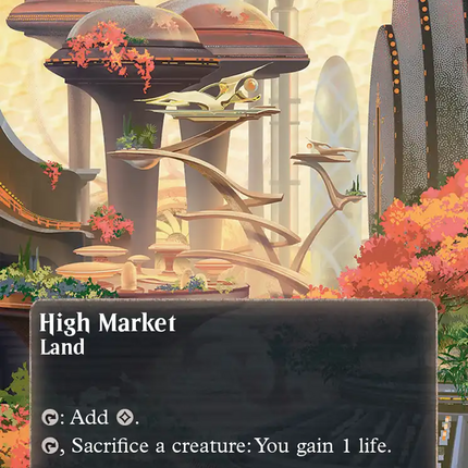 High Market (0153) (Borderless) (Galaxy Foil) [Edge of Eternities: Stellar Sights]