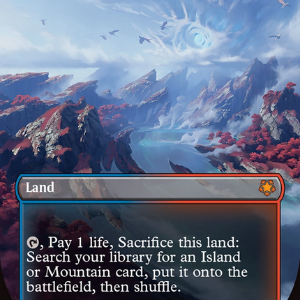 Scalding Tarn (Borderless) (Dragonscale Foil) [Tarkir: Dragonstorm Special Guests]