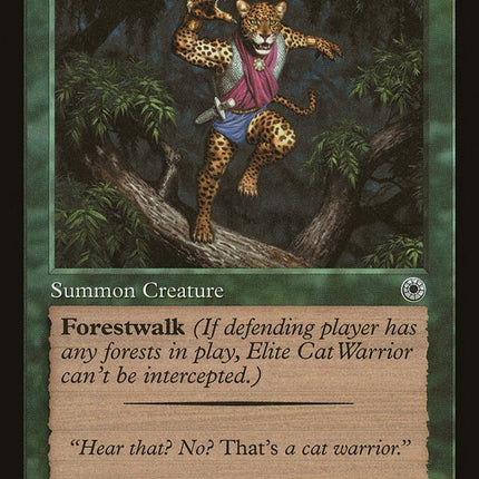 Elite Cat Warrior (With Flavor Text) [Portal]