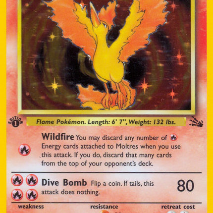 Moltres (12/62) [Fossil 1st Edition]