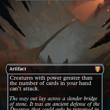Bridge of Khazad-dum - Ensnaring Bridge (Surge Foil Realms and Relics) [The Lord of the Rings: Tales of Middle-Earth Commander]