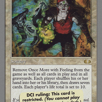 Once More with Feeling [Unglued]