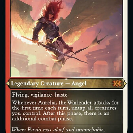 Aurelia, the Warleader (Foil Etched) [Double Masters 2022]