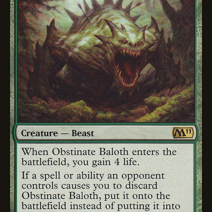 Obstinate Baloth [Magic 2011]