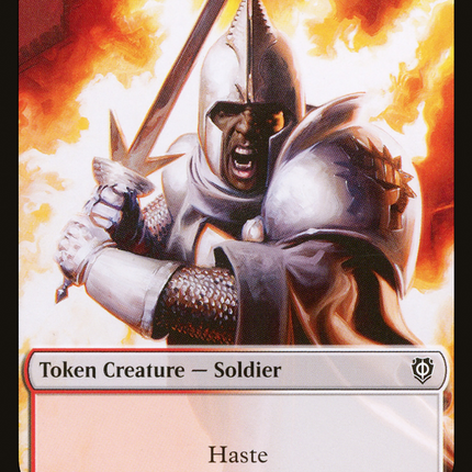 Copy // Soldier Double-Sided Token (Surge Foil) [Marvel Super Heroes Commander Tokens]
