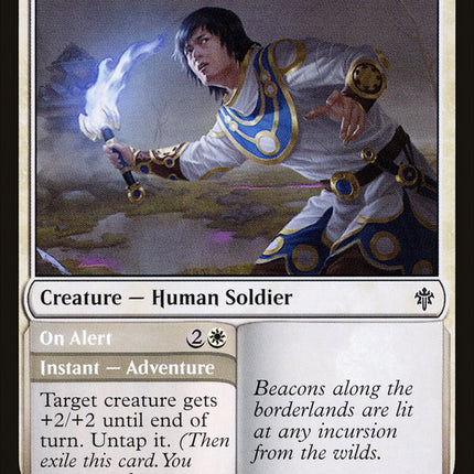 Silverflame Squire // On Alert [Throne of Eldraine]