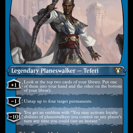 Teferi, Temporal Archmage (Foil Etched) [Commander Masters]