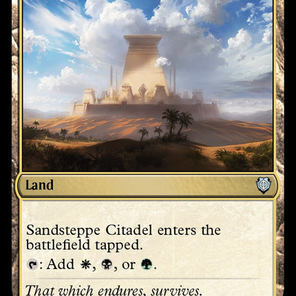 Sandsteppe Citadel [Phyrexia: All Will Be One Commander]