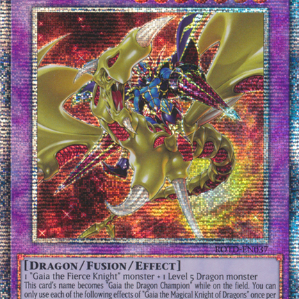 Gaia the Magical Knight of Dragons [ROTD-EN037] Starlight Rare