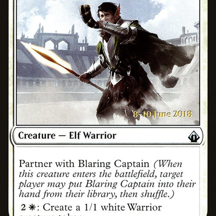 Blaring Recruiter (Prerelease) [Battlebond Prerelease Promos]
