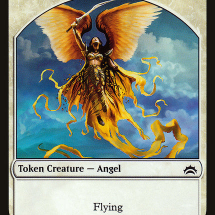 Angel // Saproling Double-Sided Token [Planechase Anthology Tokens]