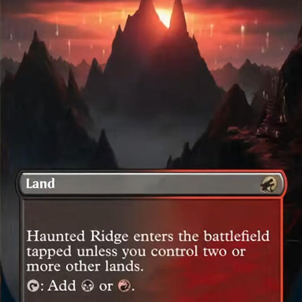 Haunted Ridge (Borderless Alternate Art) [Innistrad: Midnight Hunt]