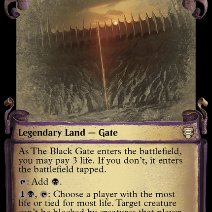 The Black Gate [The Lord of the Rings: Tales of Middle-Earth Commander Showcase Scrolls]