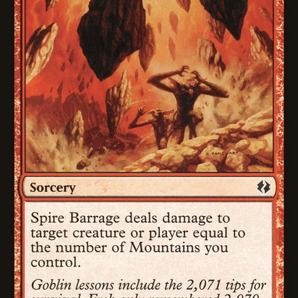 Spire Barrage [Duel Decks: Venser vs. Koth]