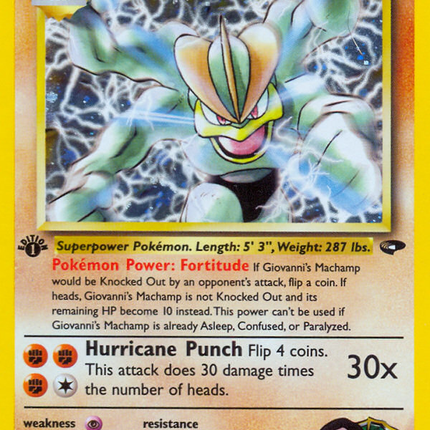 Giovanni's Machamp (6/132) [Gym Challenge 1st Edition]