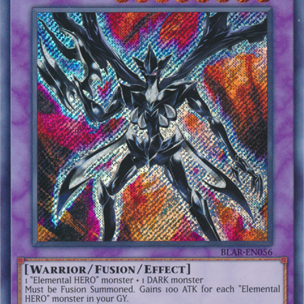 Elemental Hero Escuridao [BLAR-EN056] Secret Rare