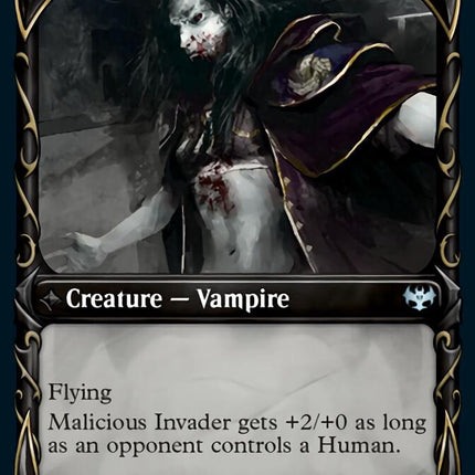 Innocent Traveler // Malicious Invader (Showcase Fang Frame) [Innistrad: Crimson Vow]